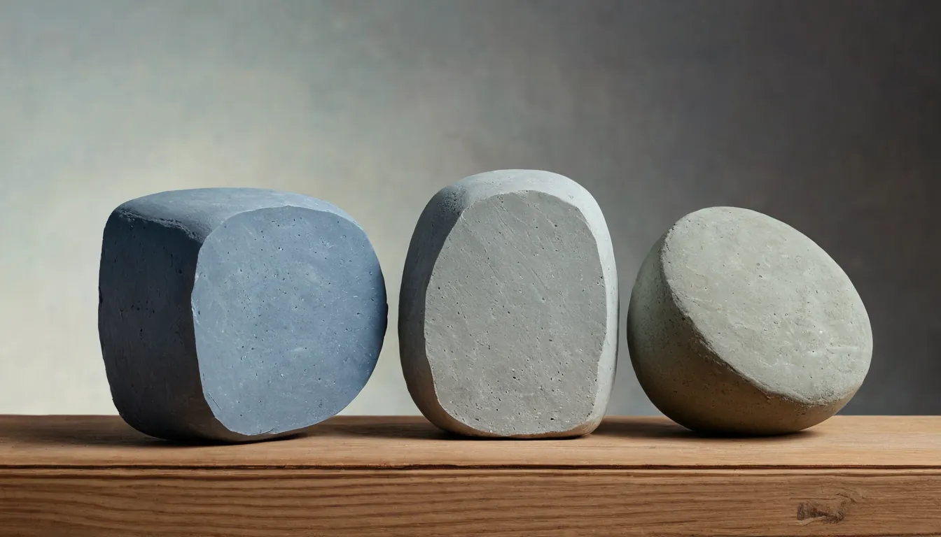 Two smooth stones of different colour side by side on a balance beam